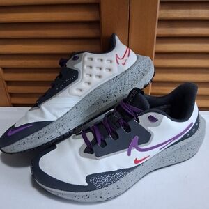 Nike Air Zoom Pegasus 39 Shield Light Bone Purple Weatherized Running Shoe Sz 8